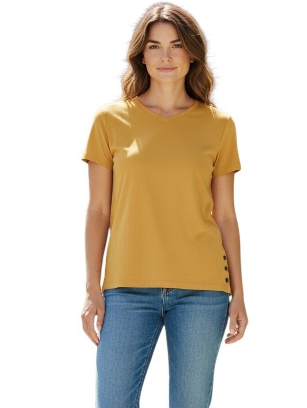 Pink Republic tee yellow
